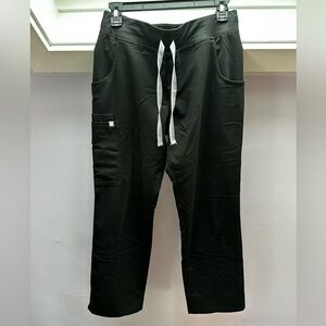 Black FIGS Kade Cargo pants